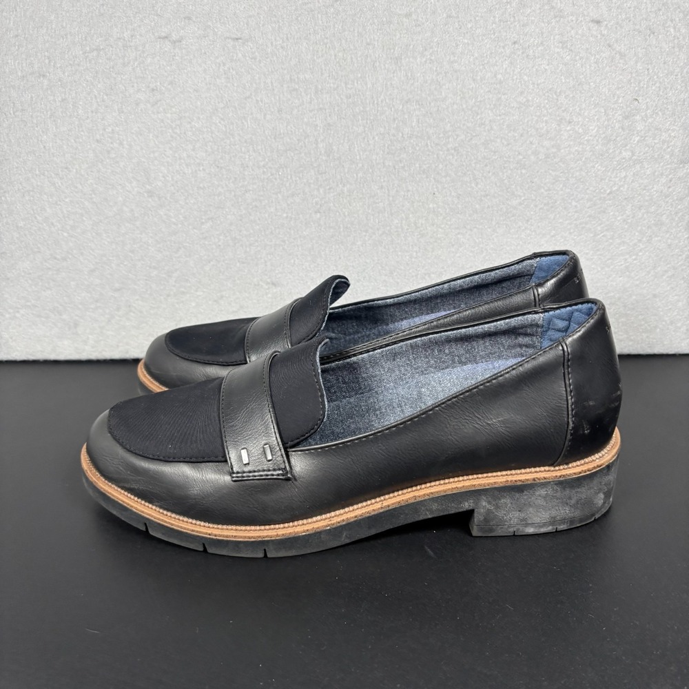 Dr Scholls Grow Up Womens Loafers Black Size 10 M Slip On Shoes Casual